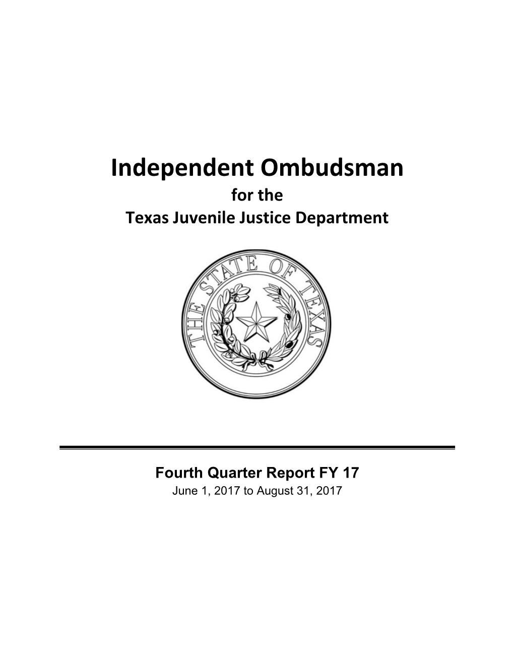 Independent Ombudsman for the Texas Juvenile Justice Department