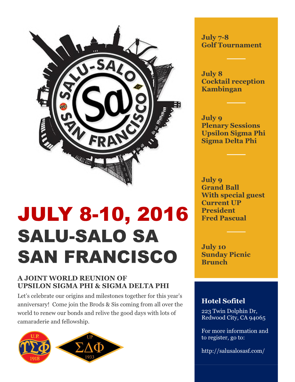 JULY 8-10, 2016 Fred Pascual
