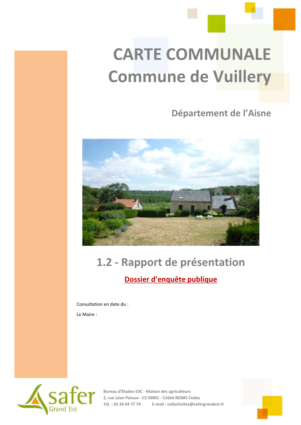 CARTE COMMUNALE Commune De Vuillery