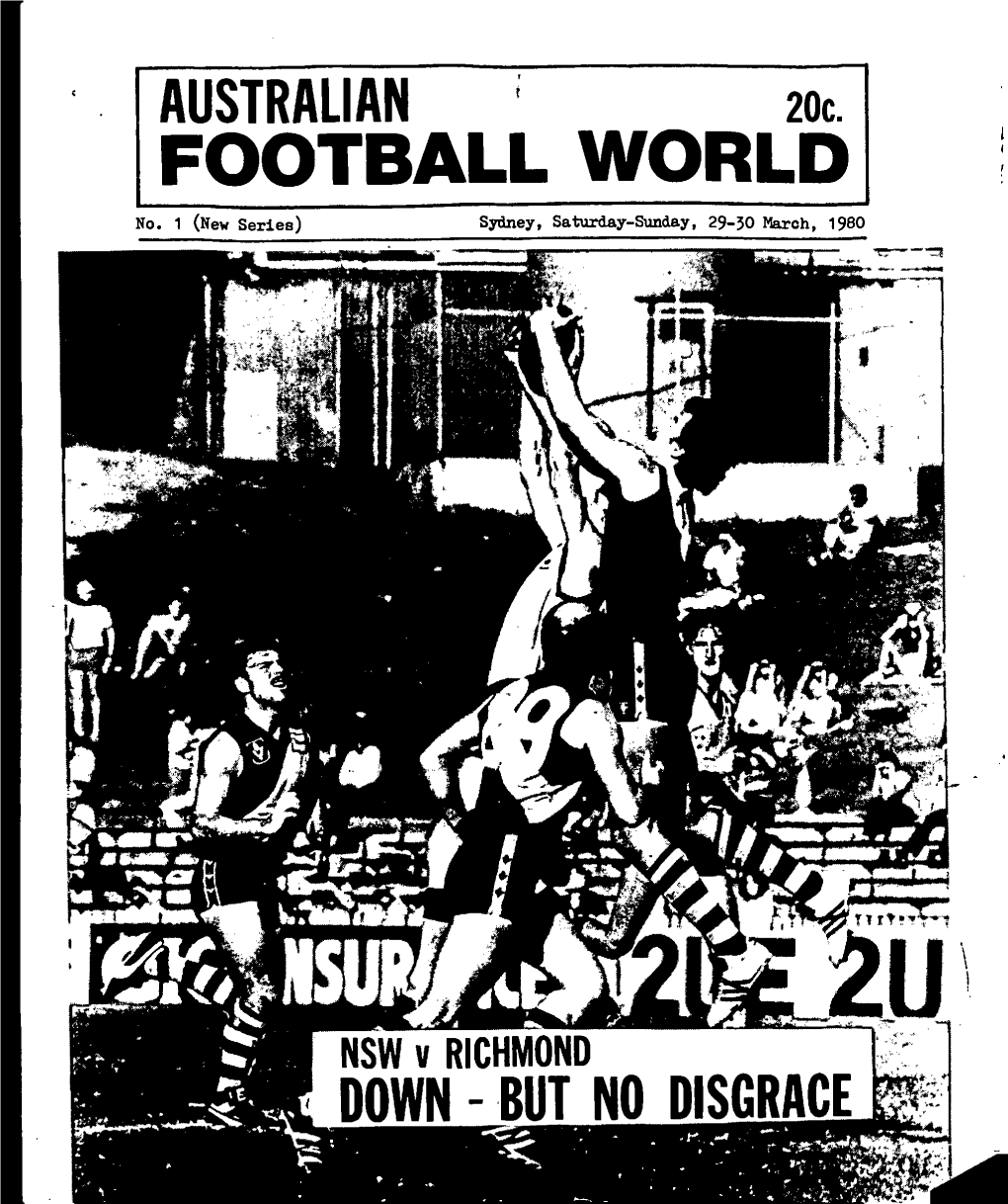 AUSTRALIAN FOOTBALL WORLD, March 29-30, 1980