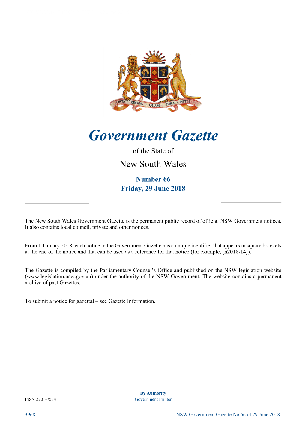 GOVERNMENT GAZETTE – 29 June 2018