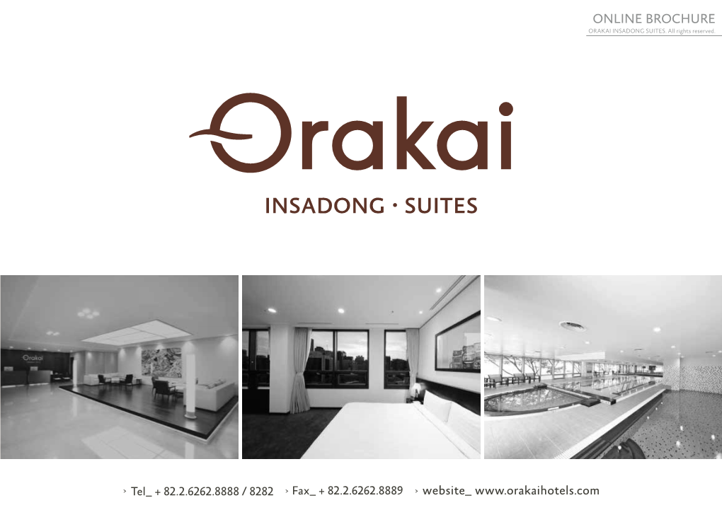 Online Brochure Orakai Insadong Suites