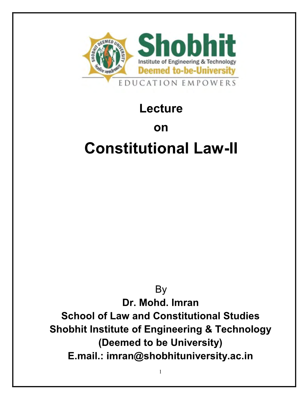 Constitutional-Law-I