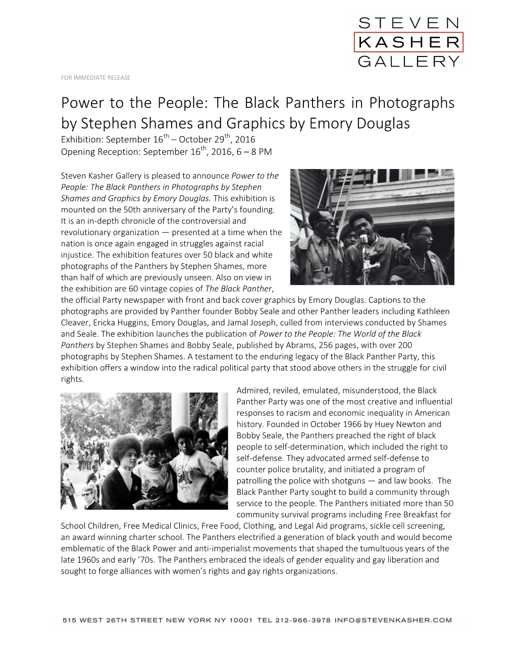 The Black Panthers in Photographs by Stephen