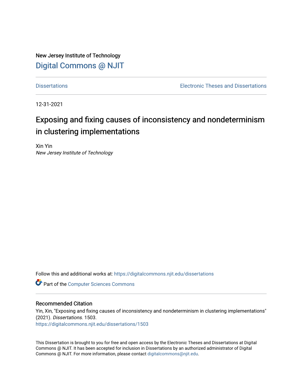 Exposing and Fixing Causes of Inconsistency and Nondeterminism in Clustering Implementations