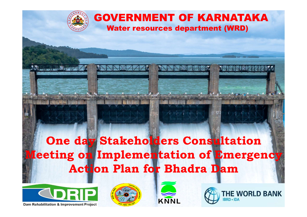 Bhadra Dam Emergency Action Plan (EAP)