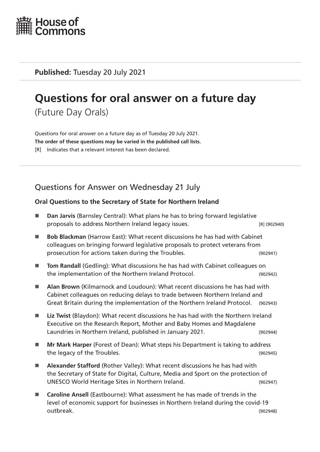 View Future Day Orals PDF File 0.11 MB