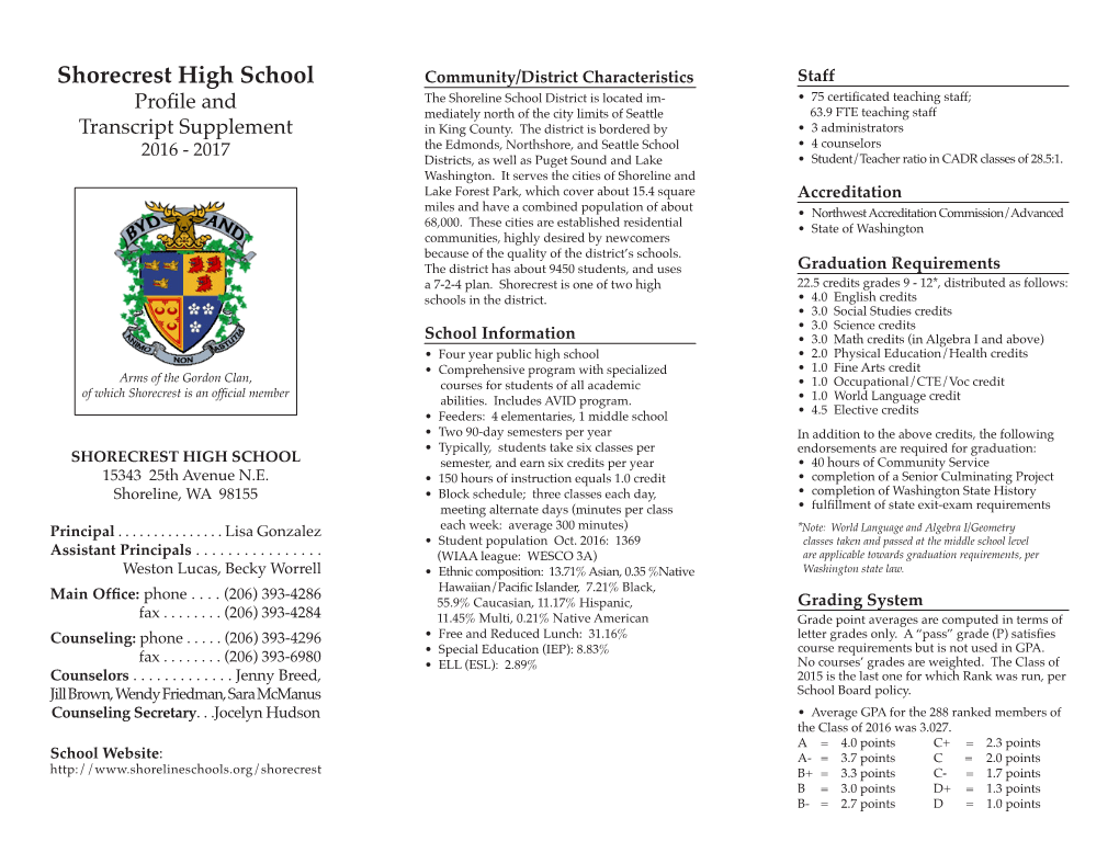 Shorecrest High School