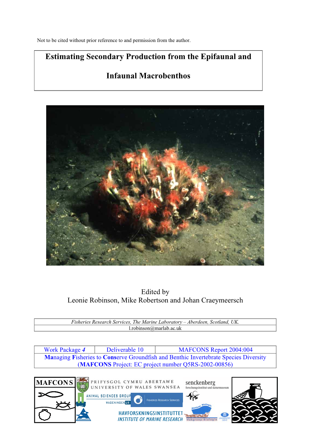 Calculating Indices of Ecological Disturbance Based on Fishing Effort