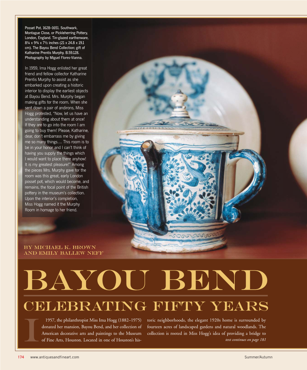 Bayou Bend Collection; Gift of Katharine Prentis Murphy