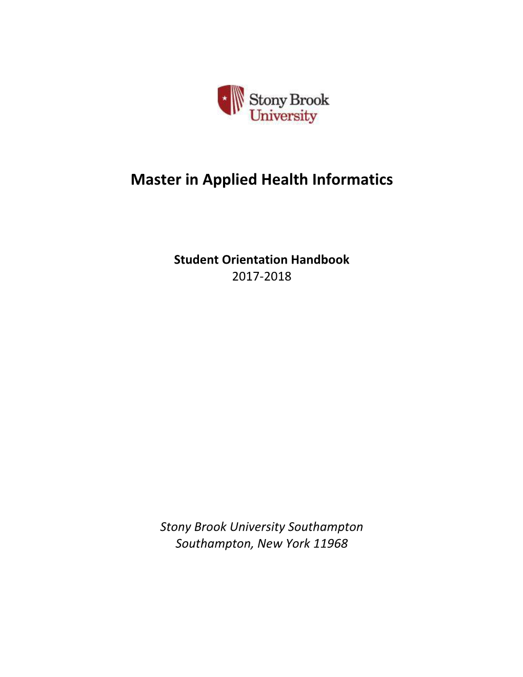 Master in Applied Health Informatics