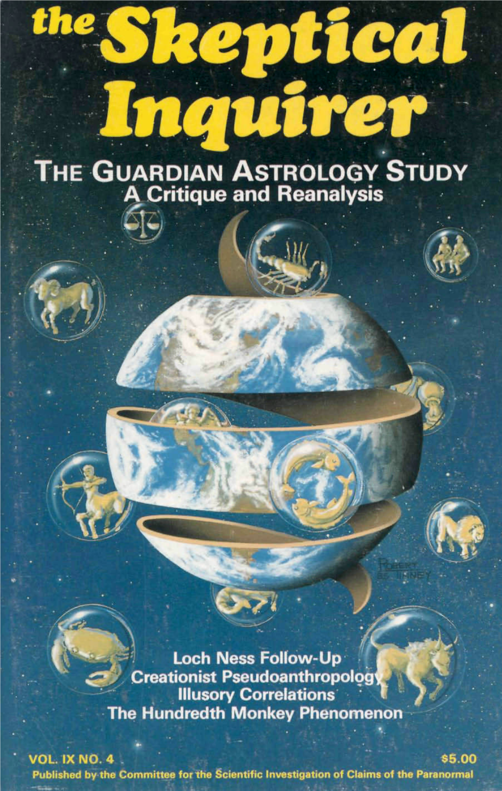 The Skeptical Inquirer the GUARDIAN ASTROLOGY STUDY a Critique and Reanalysis