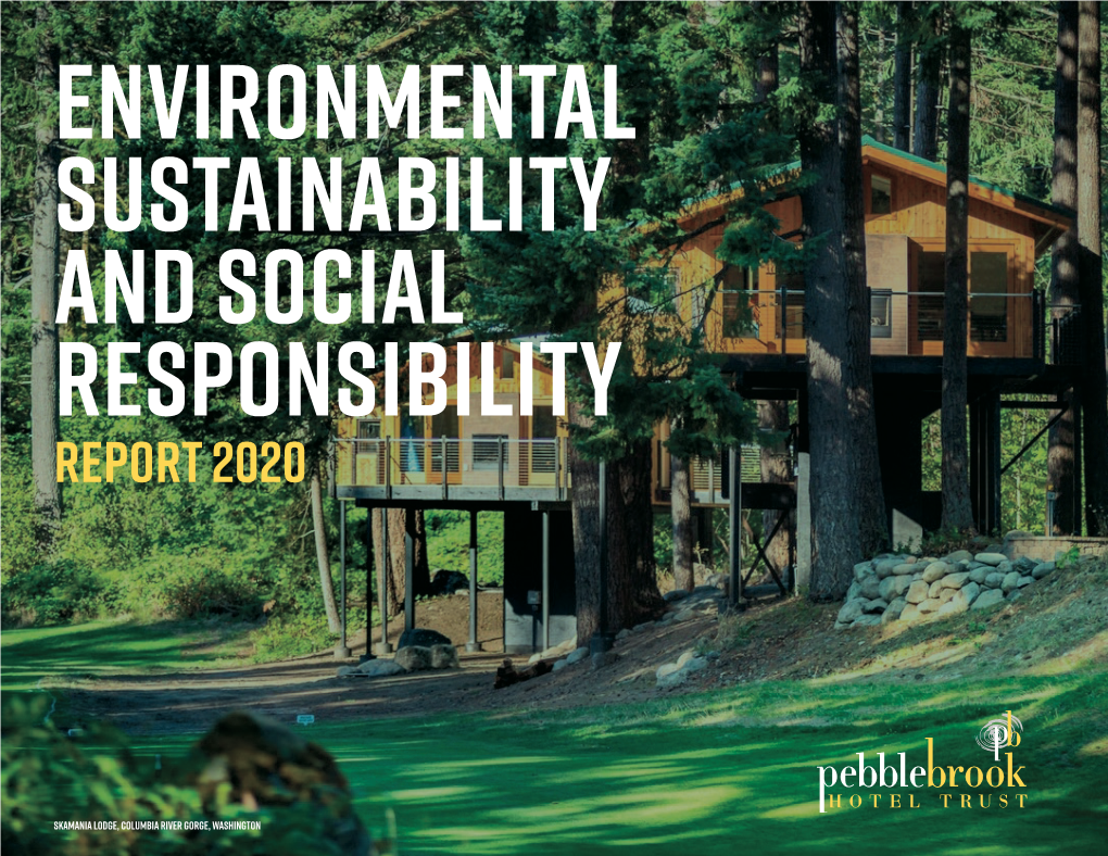 Environmental Sustainability & Social Responsibility Report 2020