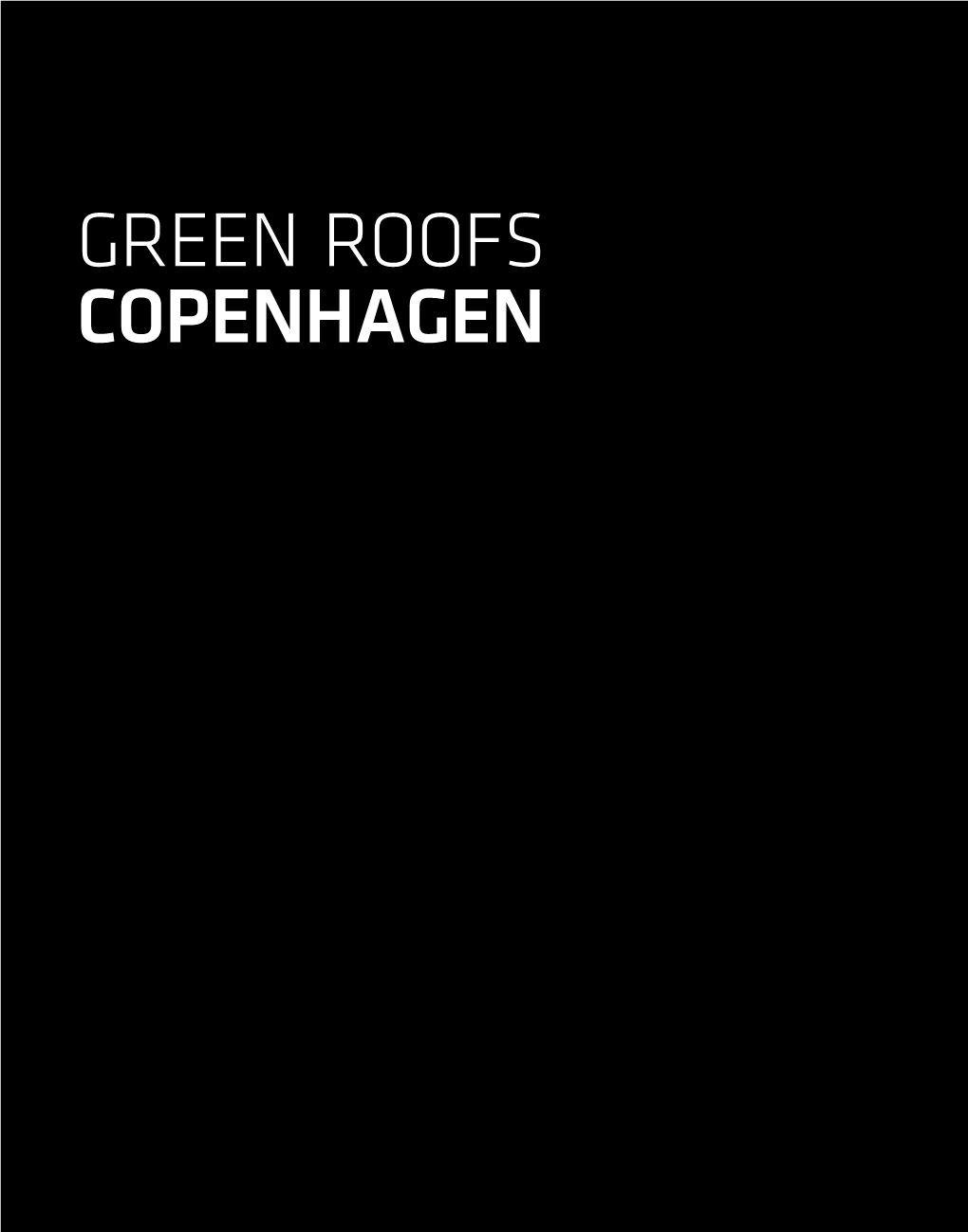 Green Roofs Copenhagen Foreword Contents