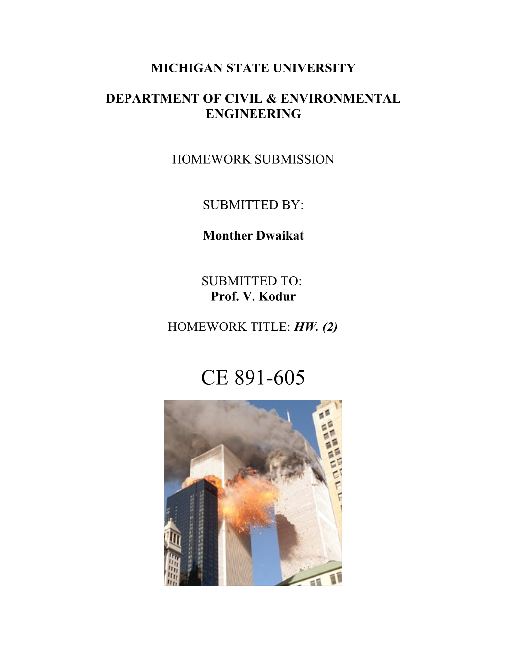 Department of Civil & Environmental Engineering