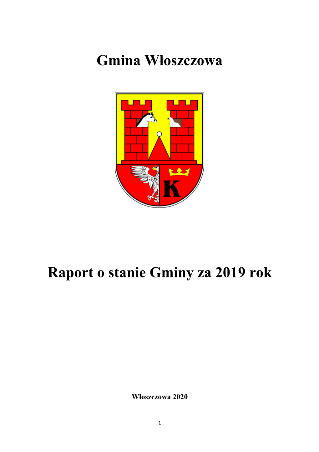 Gmina Włoszczowa Raport O Stanie Gminy Za 2019