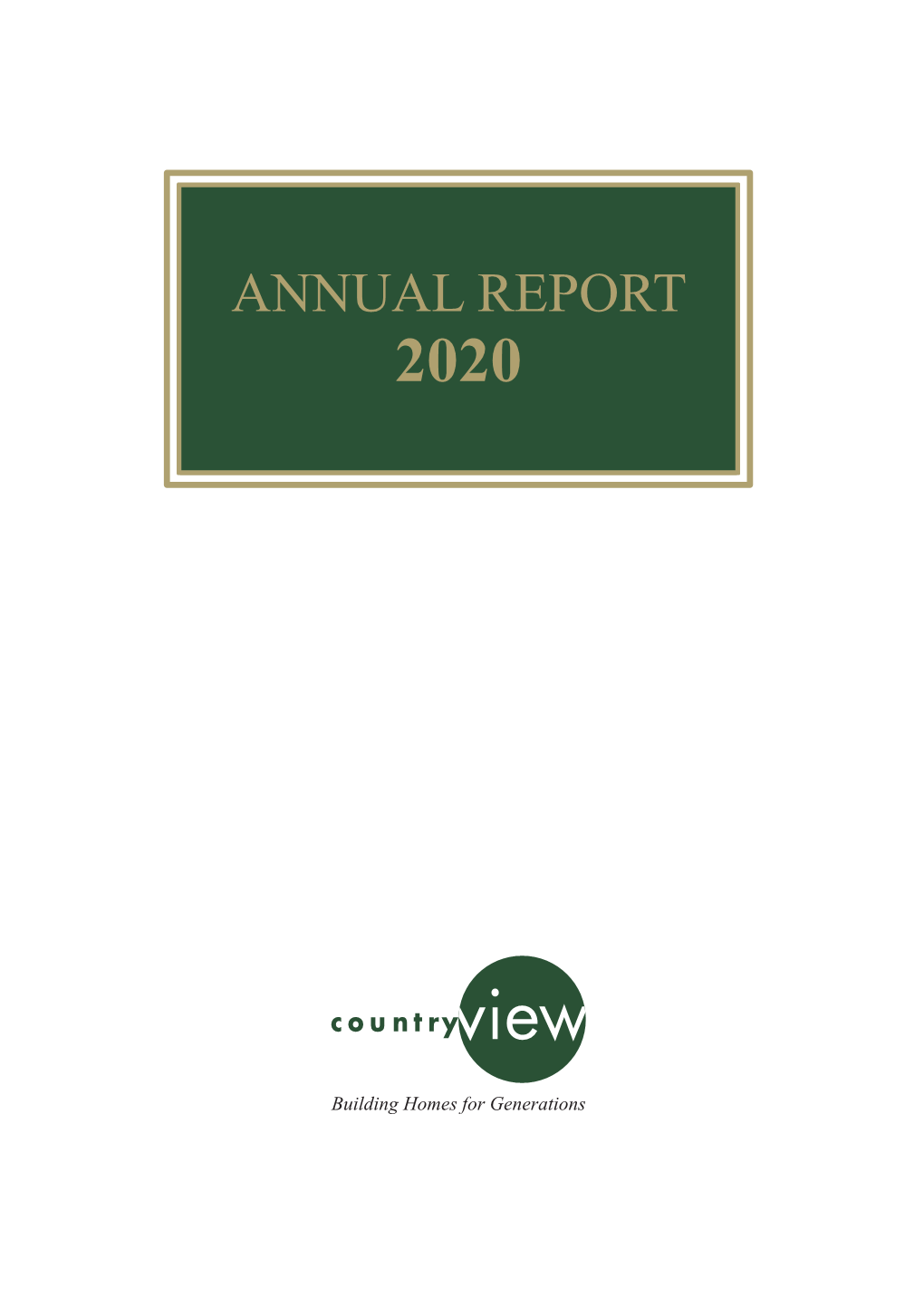 Annual Report 2020 Message from Chairman