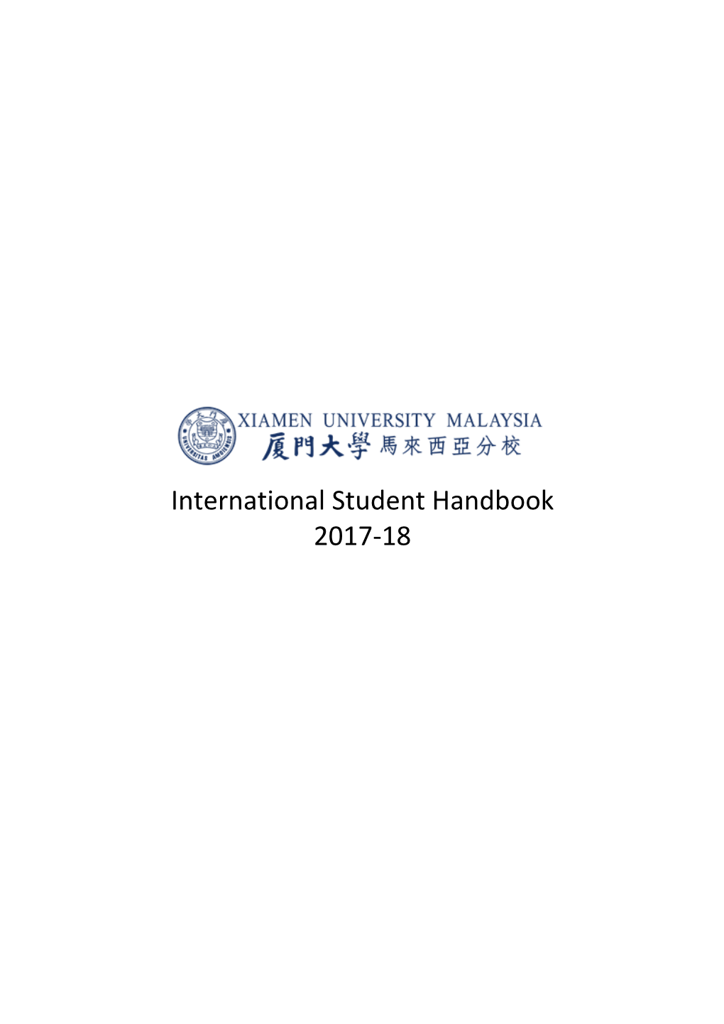 International Student Handbook 2017-18