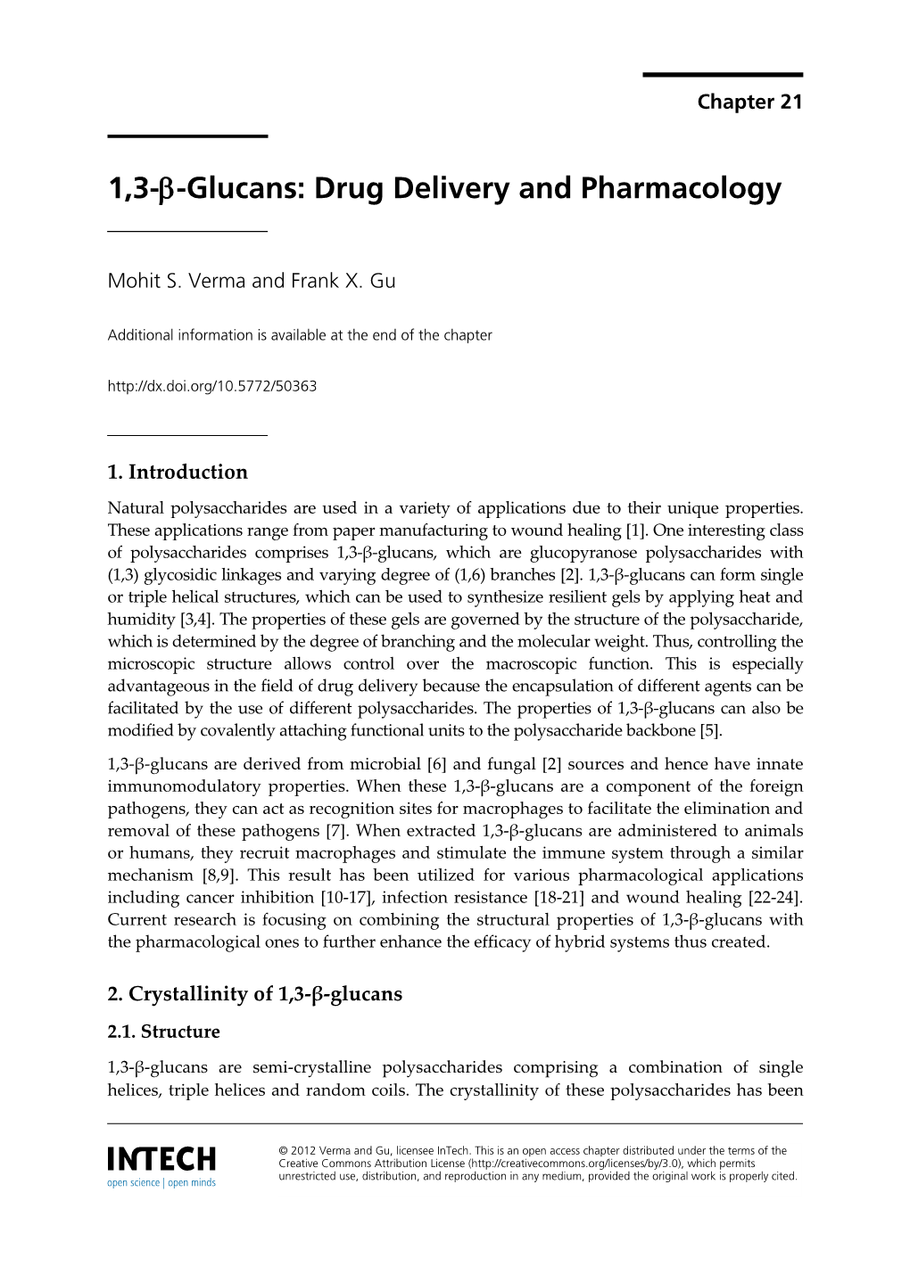 1,3-Β-Glucans: Drug Delivery and Pharmacology