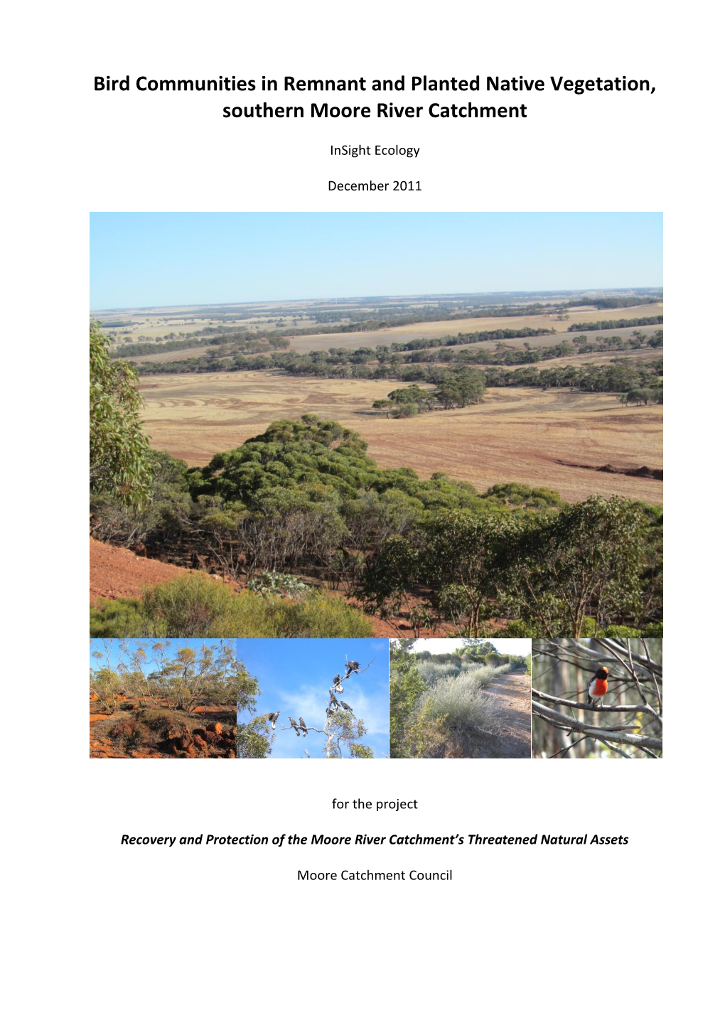 Bird Communities in Remnant and Planted Native Vegetation in MCC Dec 2011