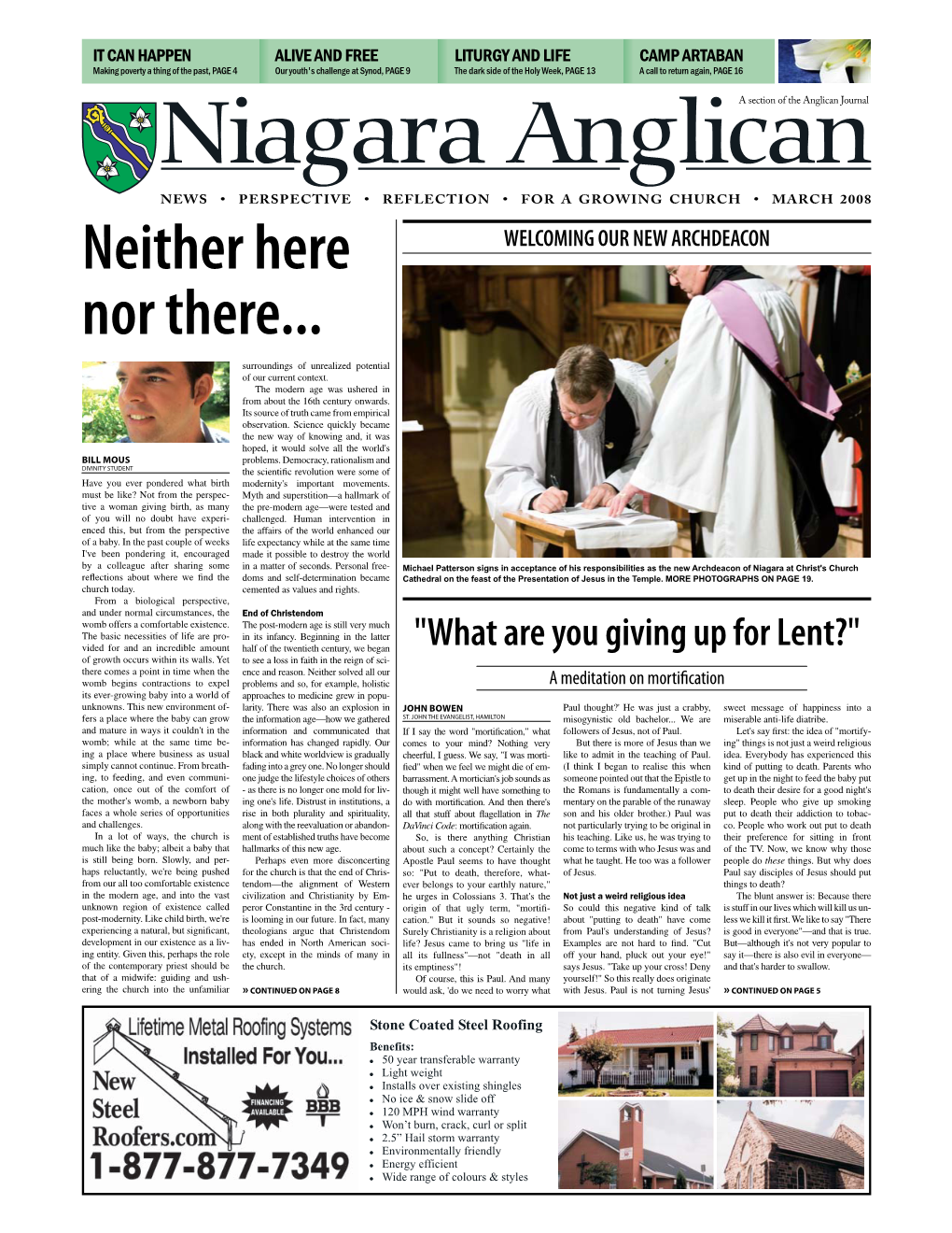 Niagara Anglican Newspaper