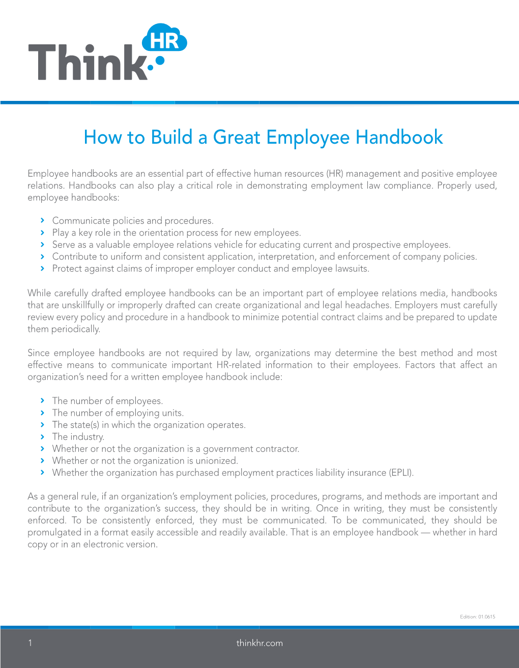 How to Build a Great Employee Handbook