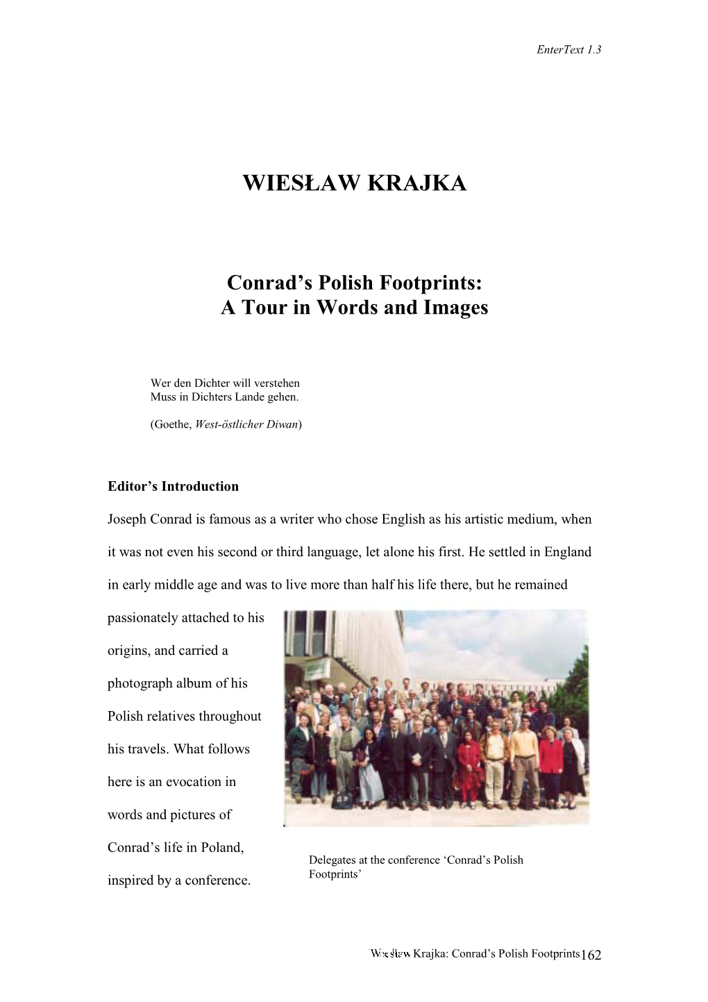 6Р$: .5$-.$ Conrad's Polish Footprints