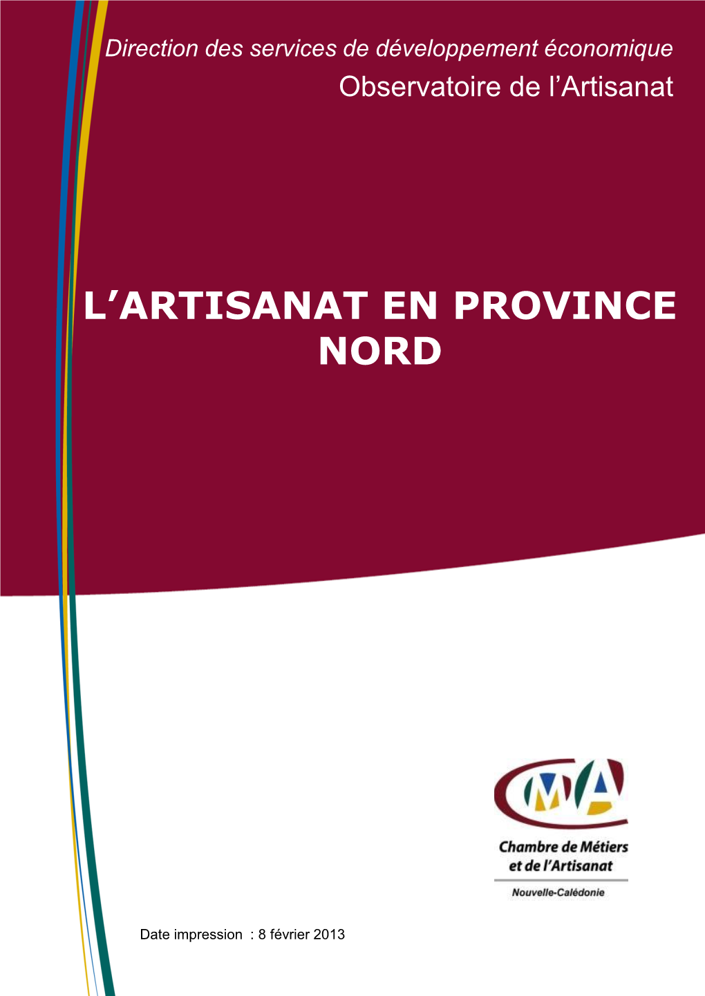 Note Sur L'artisanat Province Nord VF