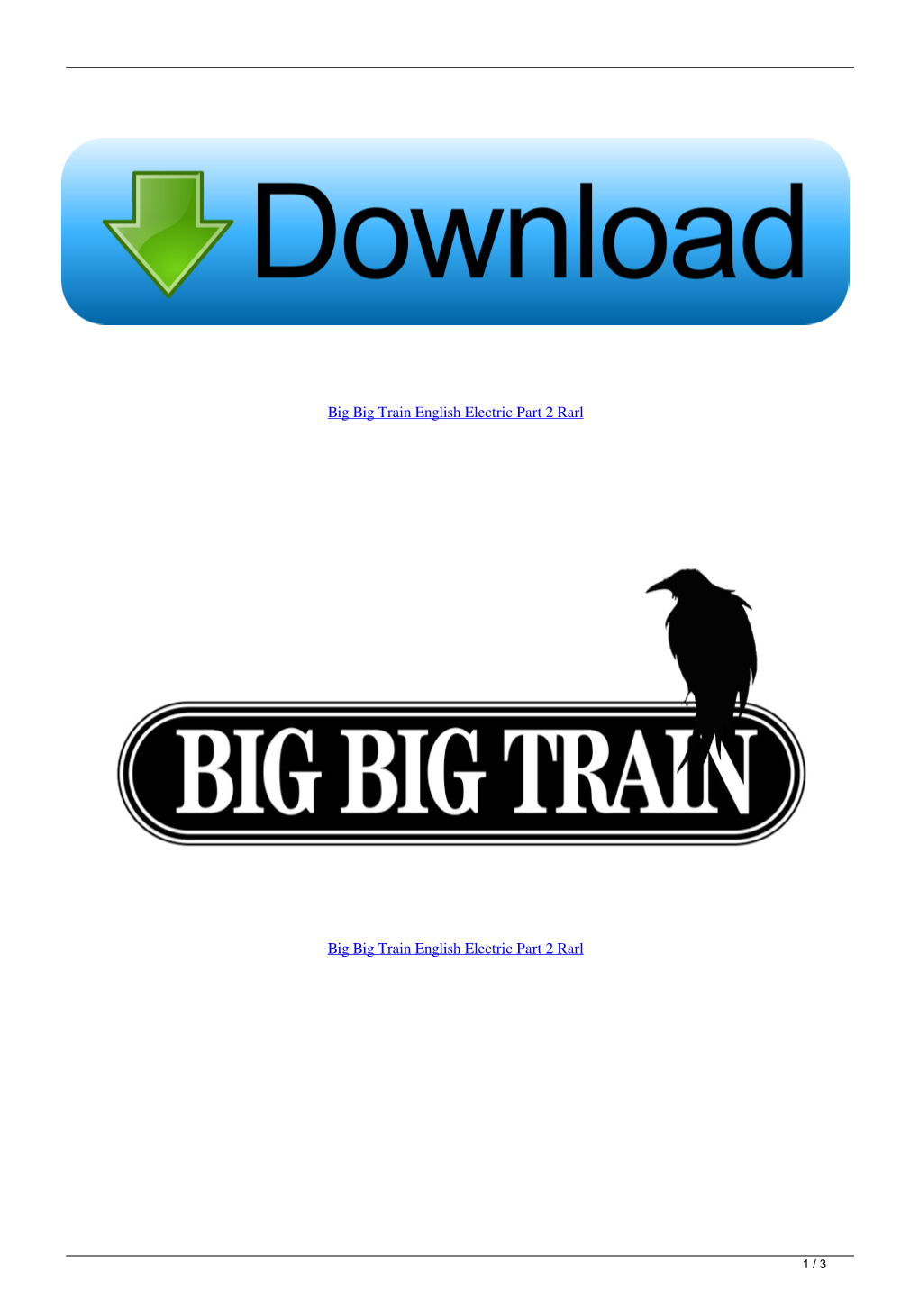 Big Big Train English Electric Part 2 Rarl