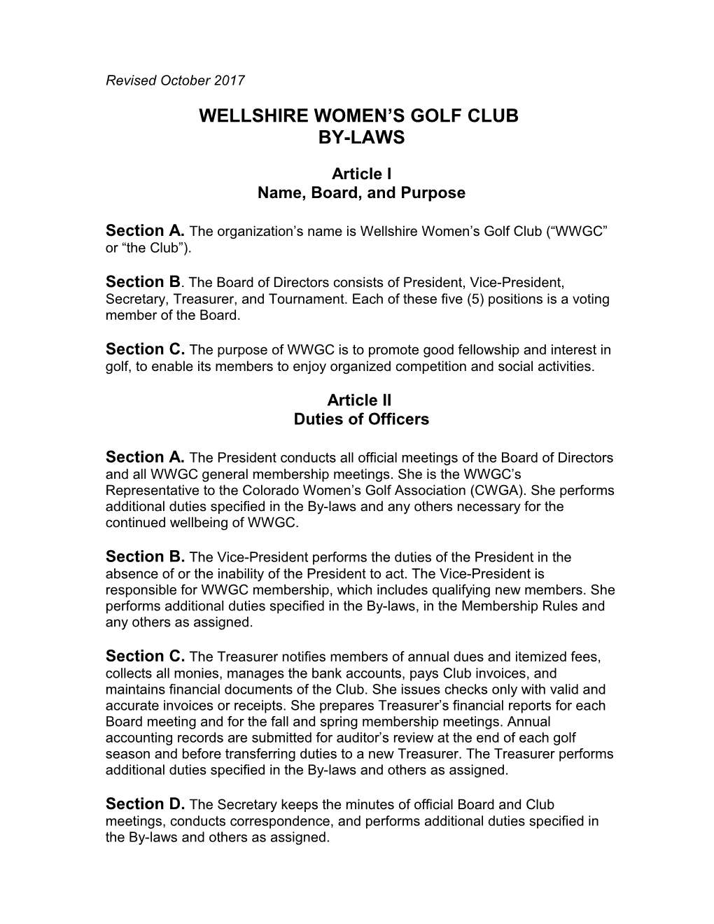 Wellshire Women S Golf Club