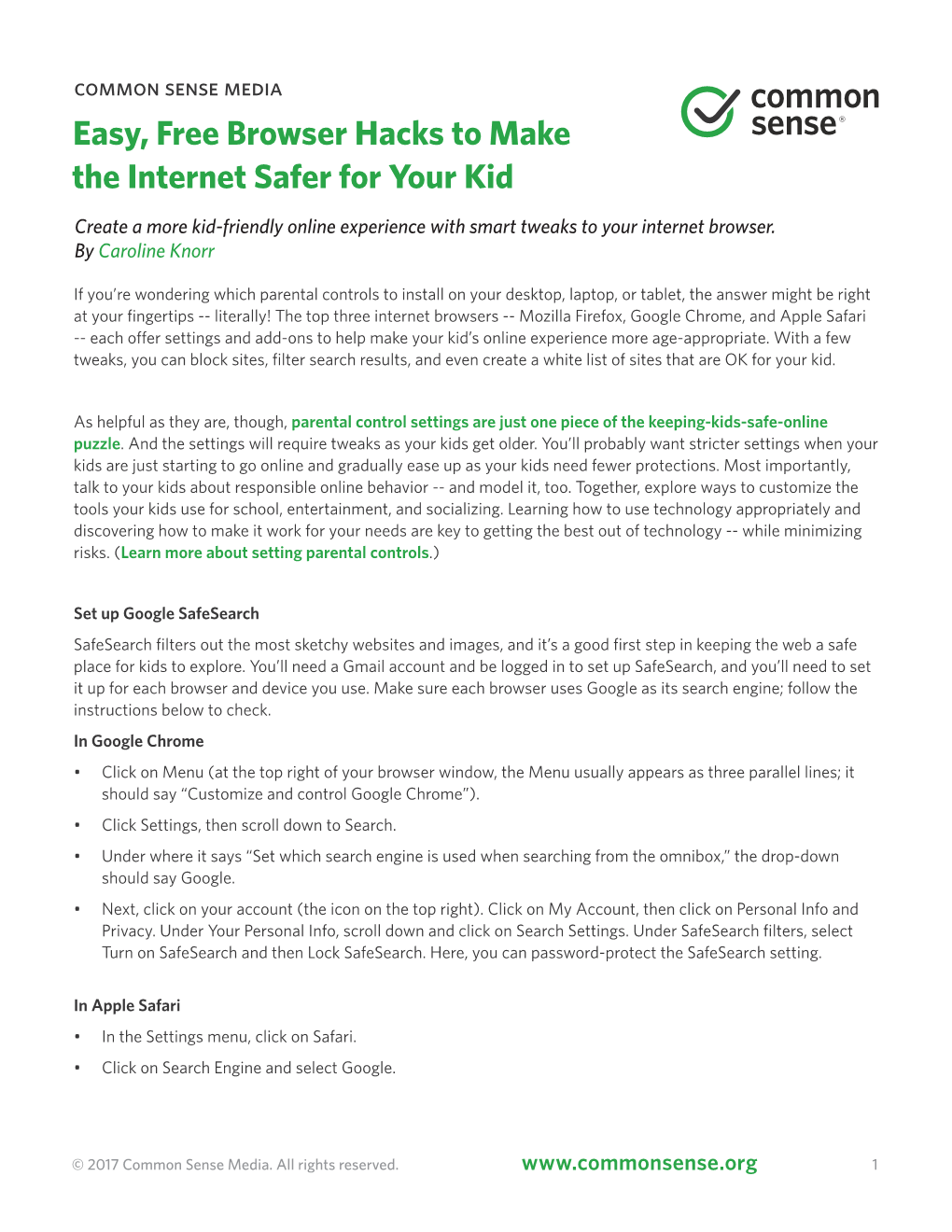 Easy, Free Browser Hacks to Make the Internet Safer for Your Kid