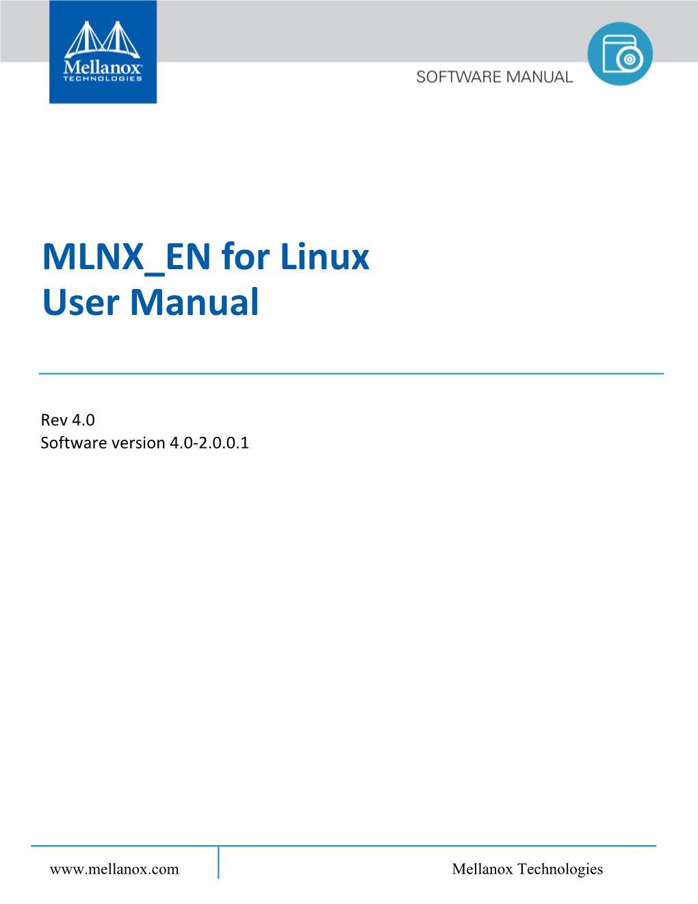 MLNX EN for Linux User Manual