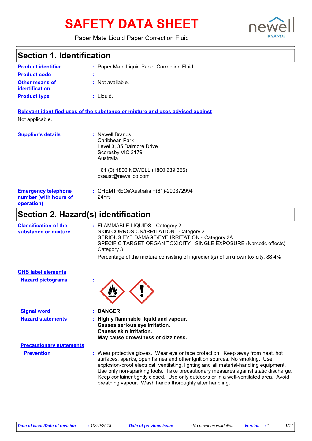 Liquid Paper Correction Fluid