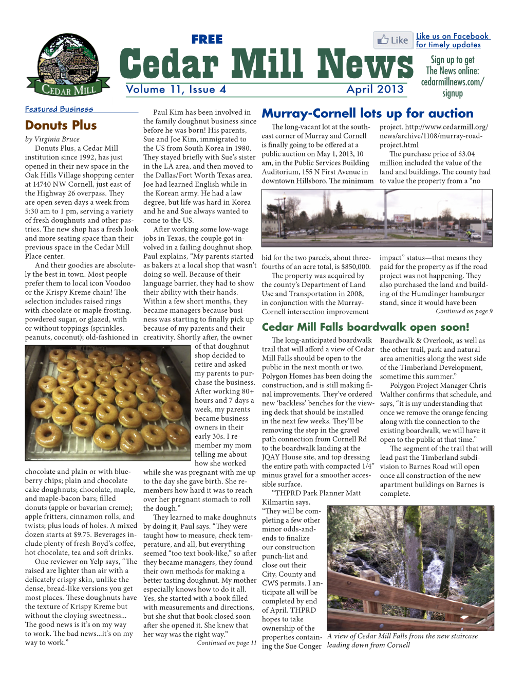 Cedar Mill Community News