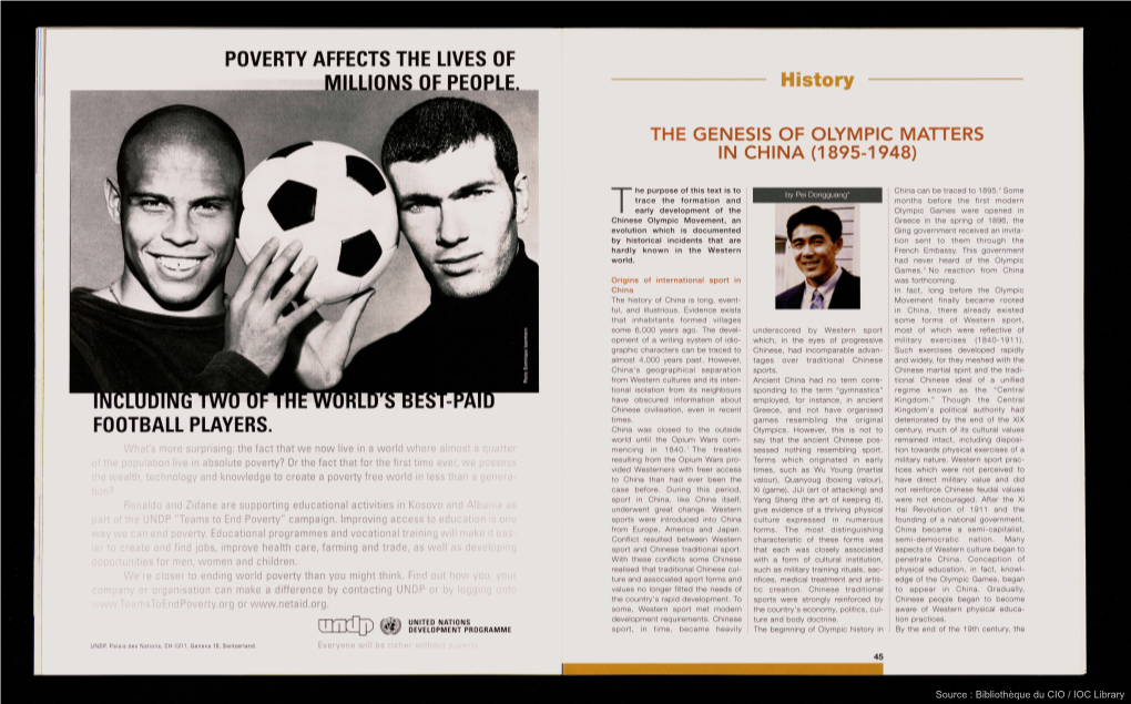 POVERTY AFFECTS the LIVES of FOOTBALL PLAYERS. History
