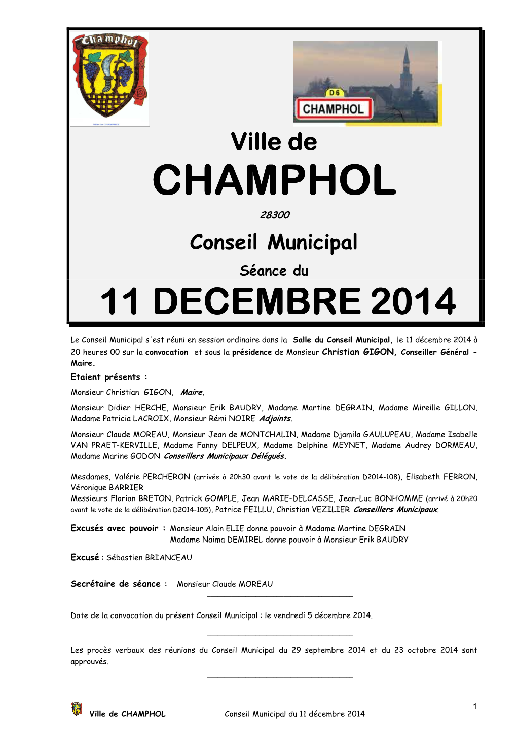 Ville De CHAMPHOL