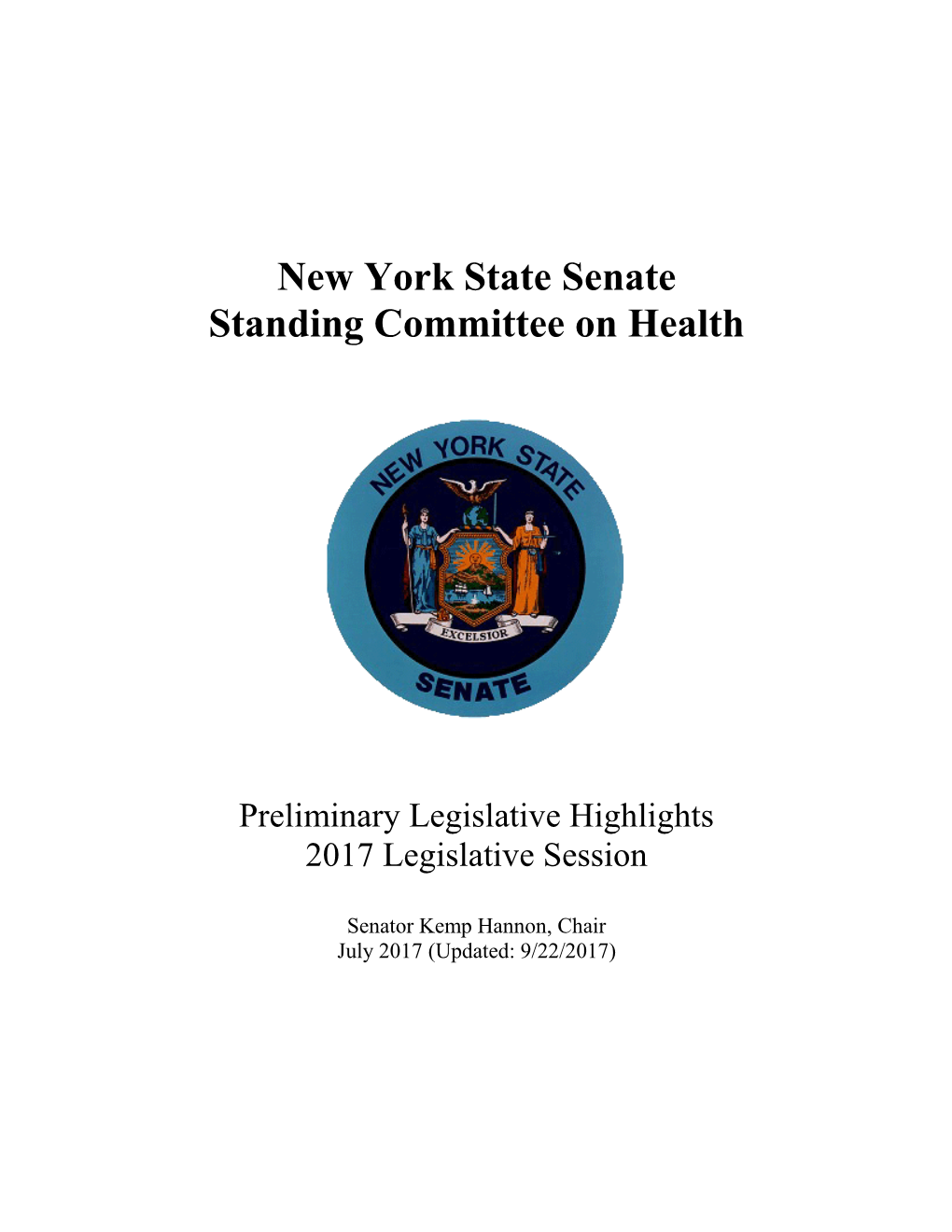 New York State Senate Standing Committee on Health