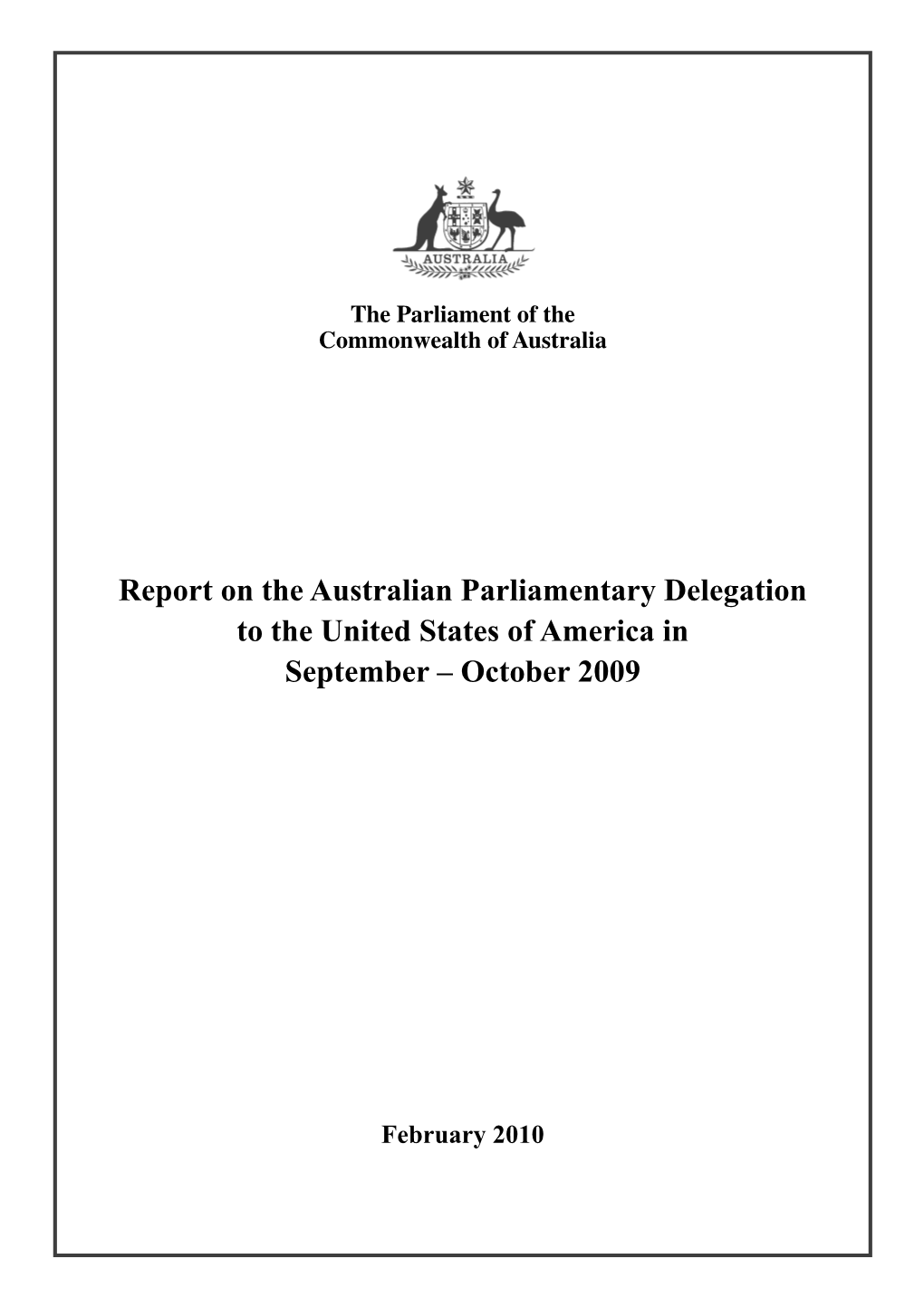 __Delegation Report on USA Sept