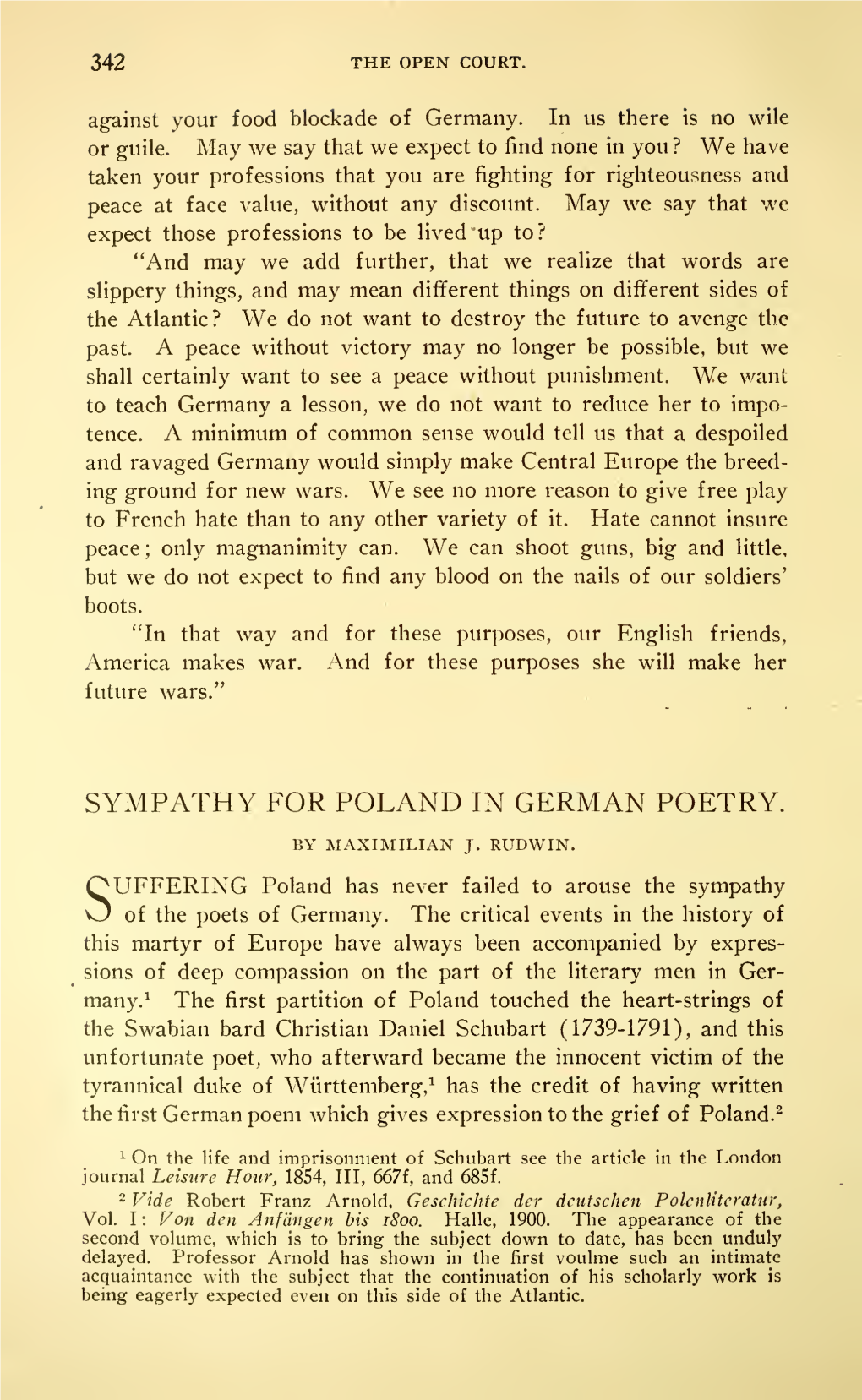 Sympathy for Poland in German Poetry