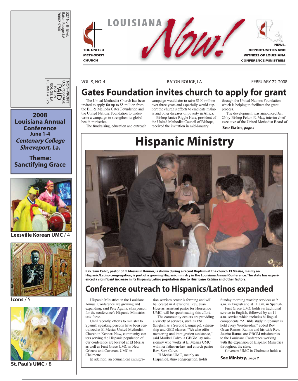 Hispanic Ministry Theme: Sanctifying Grace