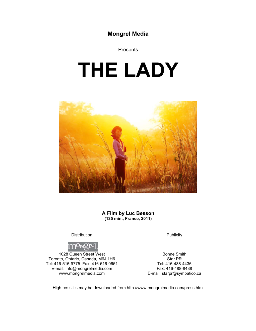 The Lady DP Complet VA Sept 6