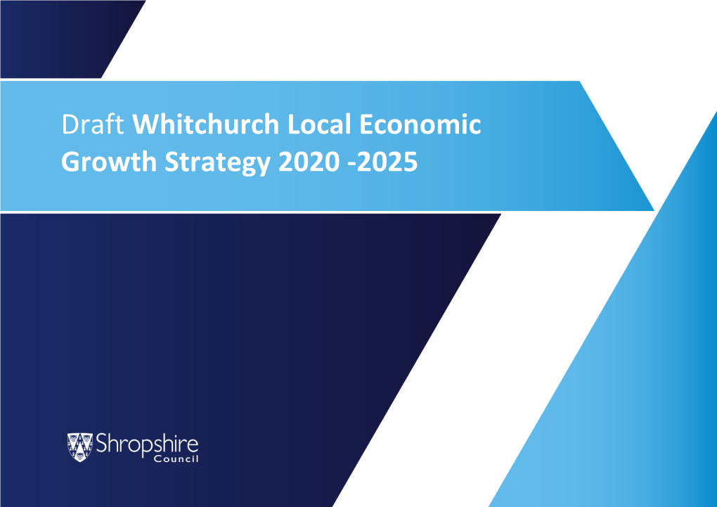 Draft Whitchurch Local Economic Growth Strategy 2020 -2025