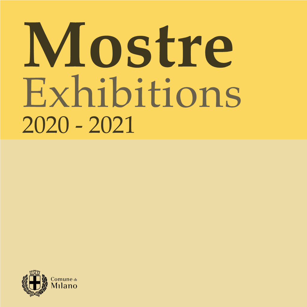 Mostre 2020 E Anticipazioni 2021