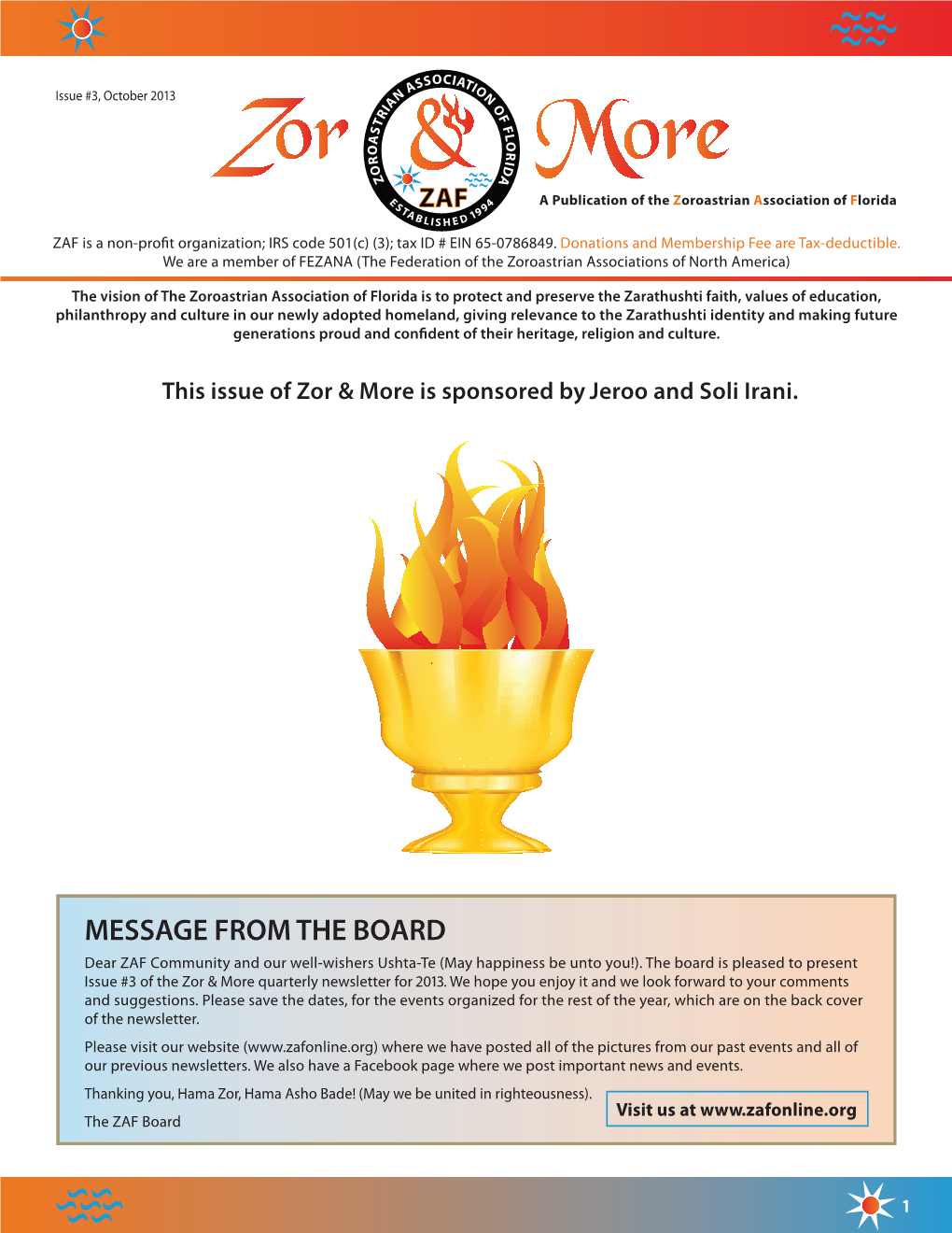 Newsletter Issue#3 10.01.13