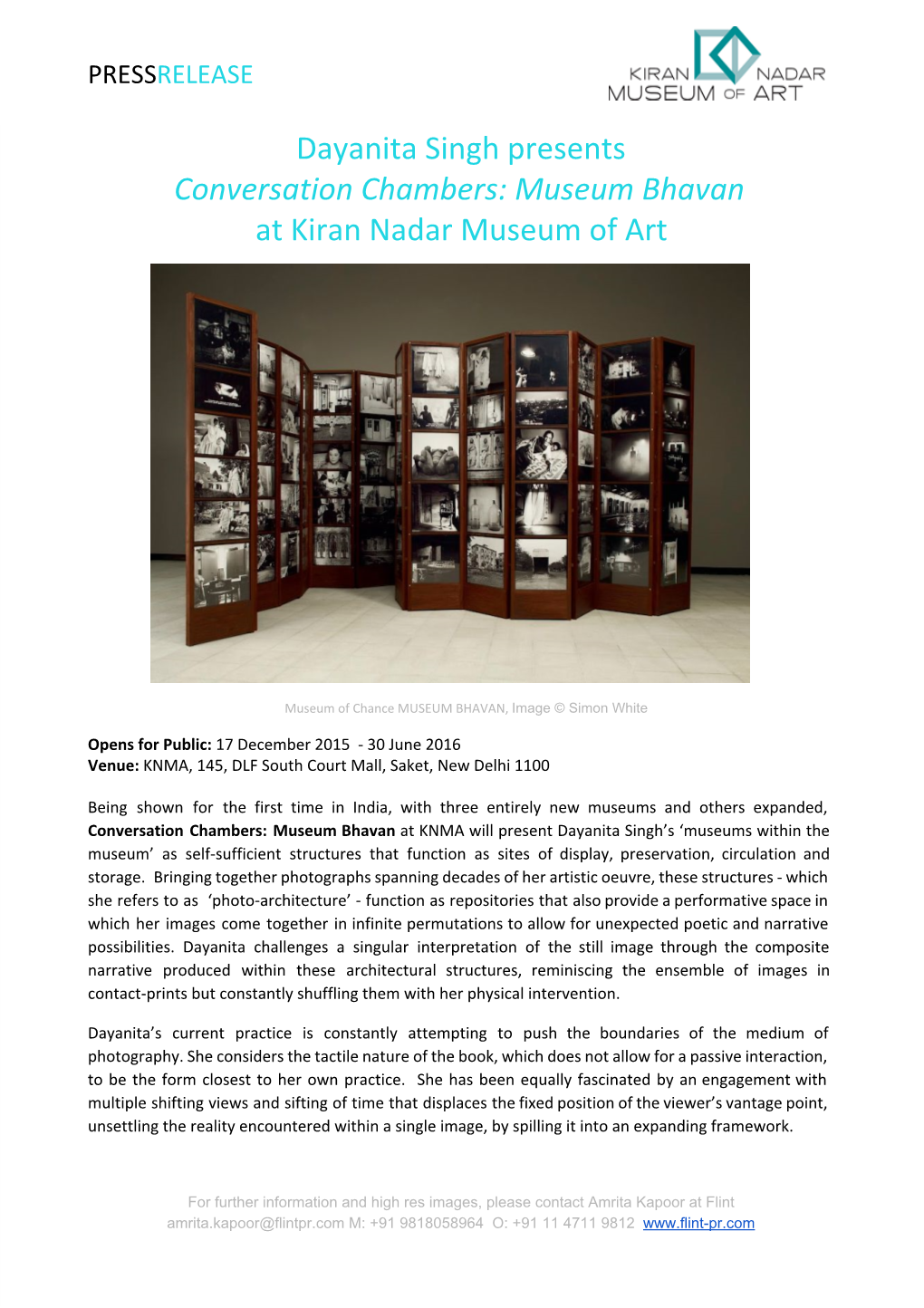 Dayanita Singh Presents Conversation Chambers: Museum Bhavan at Kiran Nadar Museum of Art