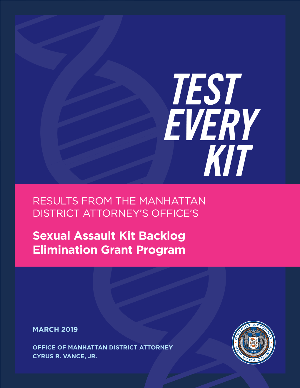 Sexual Assault Kit Backlog Elimination Grant Program
