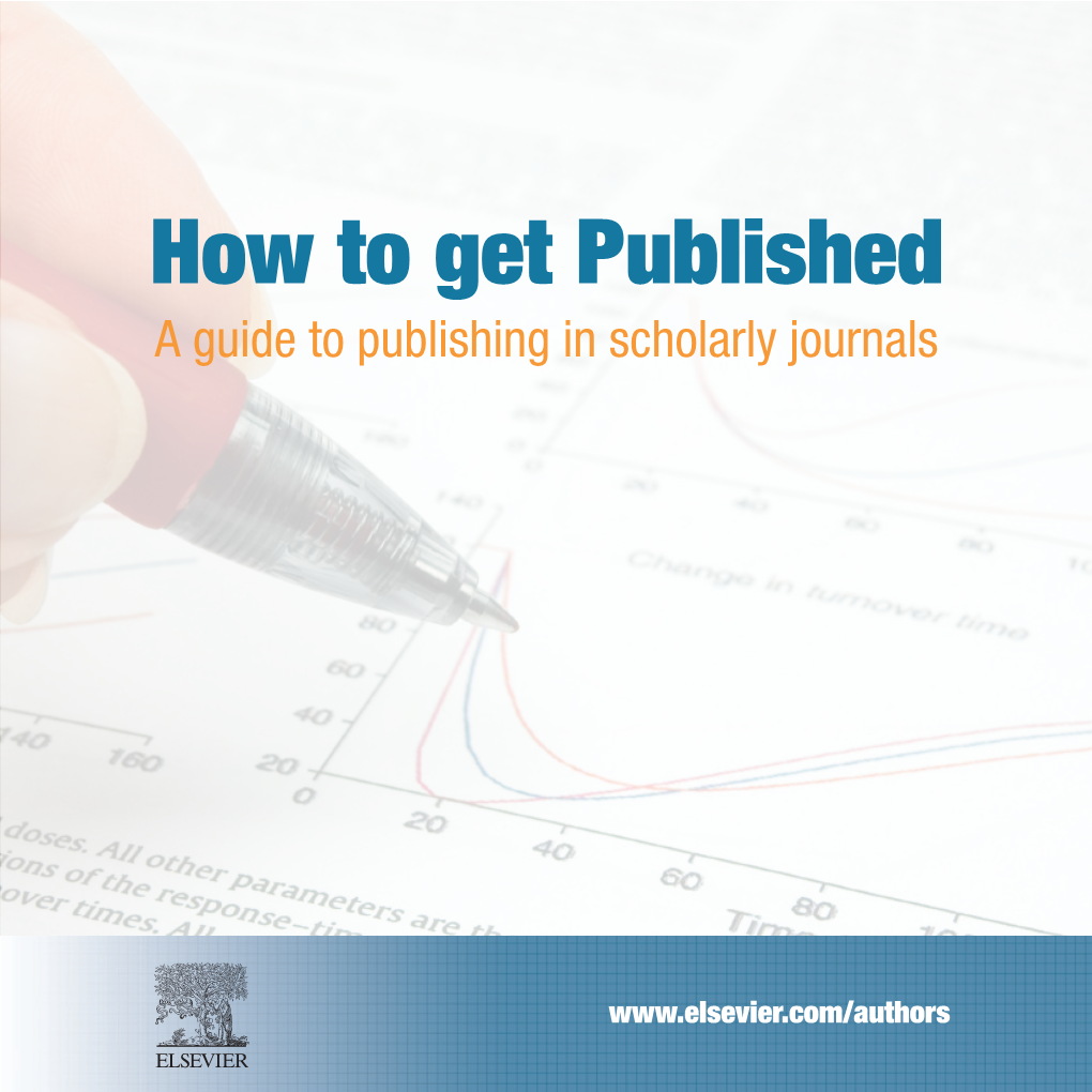 Guide to Publishing in Scholarly Journals