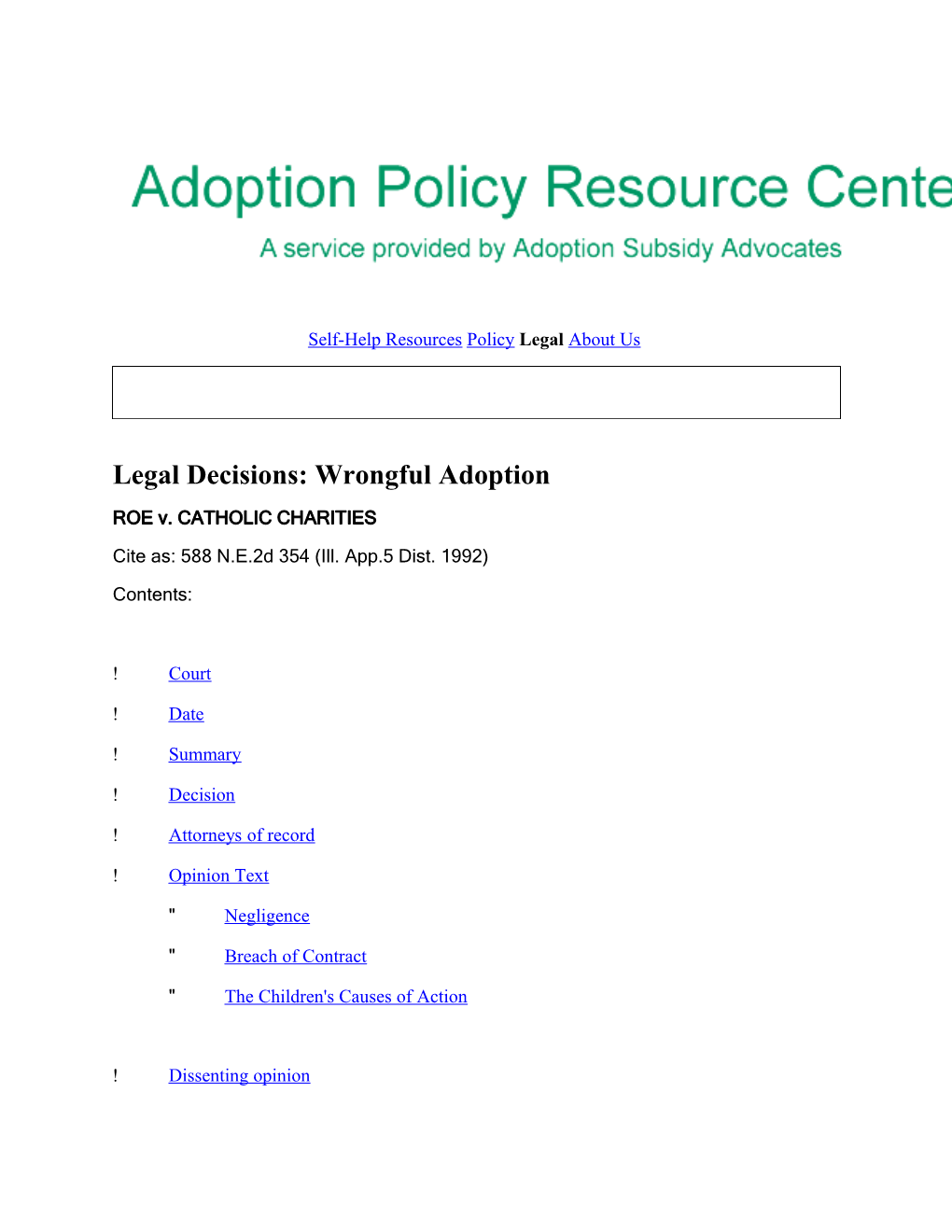 Self-Help Resources Policy Legal About Us