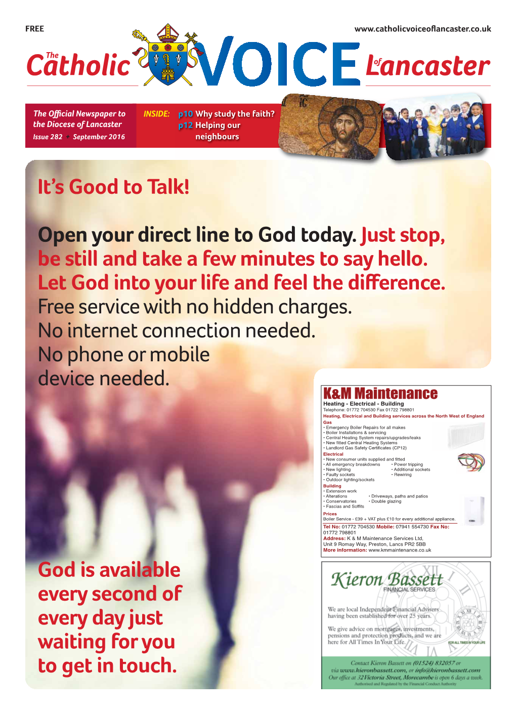 It's Good to Talk! Open Your Direct Line to God Today. Just Stop, Be Still And
