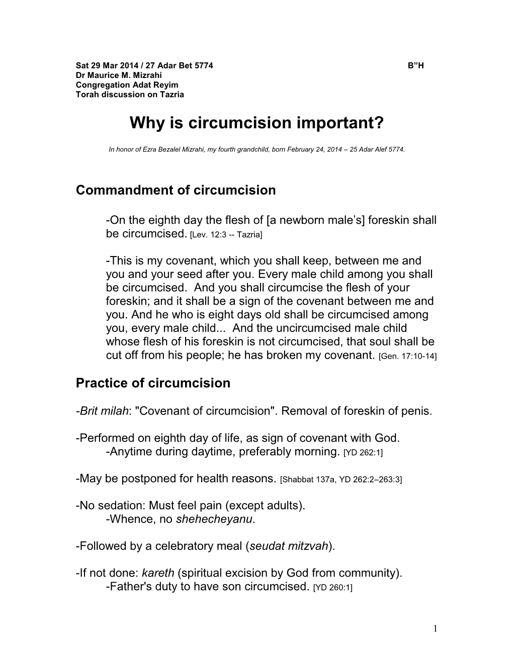 Why Is Circumcision Important?